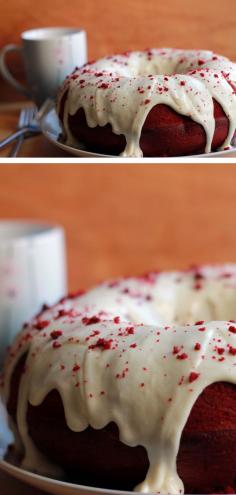 Red Velvet Bundt Cake with Cream Cheese Frosting