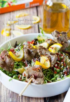 
                    
                        Easy Italian Beef Skewers & Sharp SaladSavors® #summer #salad #SavorSummer
                    
                