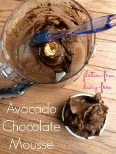 Chocolate Avocado Mousse - this is one of my favorite recipes ever and comes together in less than 15 minutes (including clean-up!) - YUM.