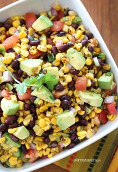 Southwest black bean salad.. made this tonight and it was so yummy!