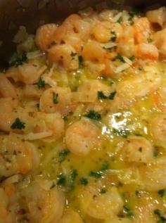 Easy Shrimp in a White Wine Garlic Butter Sauce-  Absolutely restaurant quality. Can make it with 1lb shrimp instead of half scallops and serve over angel hair pasta. Crusty french bread to dip in the extra sauce is a MUST!