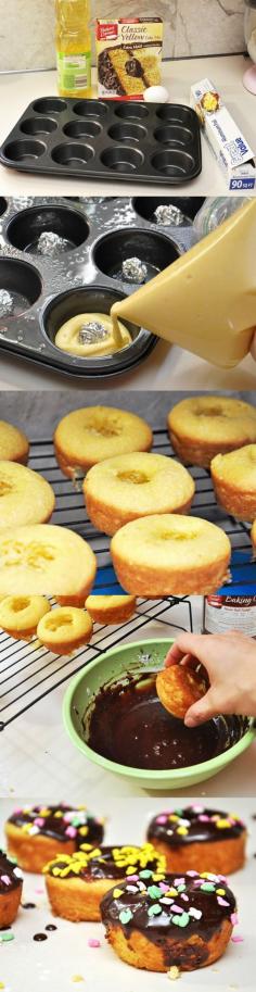 
                    
                        What looks like a donut but isn't? This delicious cake mix donut recipe is perfect for when you want a delicious treat to satisfy your sweet tooth.
                    
                