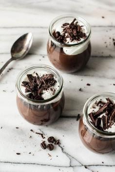 Chocolate Espresso Custard - This is a deliciously silky, not too sweet custard. I love the depth of coffee flavor from the espresso powder! Perfect with a dollop of whipped cream on top.