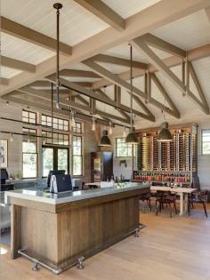 
                    
                        Countertops-Exposed-beams-Painted-ceilings-Pendant-lights-Restaurants-Wood-floors : Gallery Image : Remodelista
                    
                