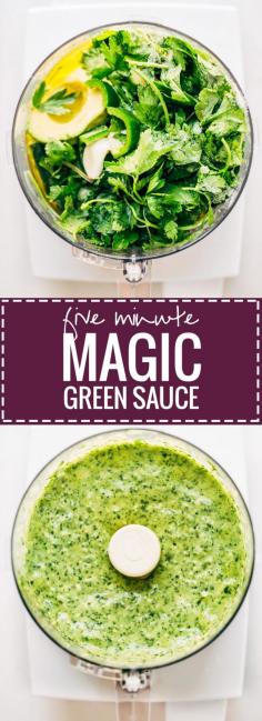 5 Minute Magic Green Sauce - Recipes Heaven
