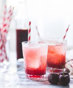 Cherry shrub (to serve with sparkling water)