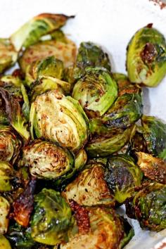 Roasted Brussels Sprouts with balsamic vinegar and honey