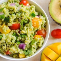 Since I eat both of these amazing treats very regularly, this will have to be made: )   Avocado Quinoa: Just tried for a healthy dinner! Loved it