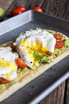 #376570 - Egg and Avocado Flatbread Recipe