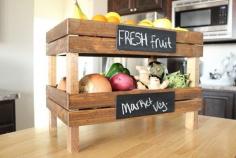 DIY Stackable Fruit Crates - 15 DIY Home Improvement Projects.