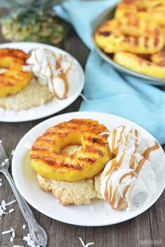 
                    
                        Coconut Rum Grilled Pineapple Shortcakes
                    
                
