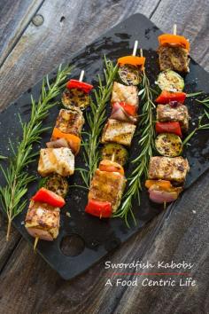 Swordfish recipe | Grilled Swordfish Kabobs with Vegetables | A Food Centric Life — A Food Centric Life