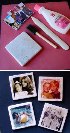 Easy DIY Photo Coasters - 21 Creative DIY Birthday Gifts For Her