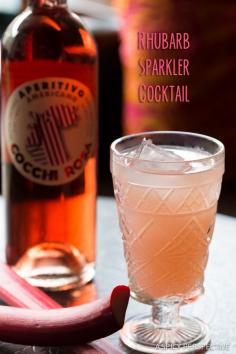 
                    
                        Rhubarb Sparkler Cocktail on ASpicyPerspective... #summer #cocktails
                    
                