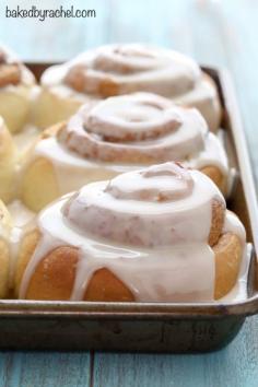 
                    
                        Maple glazed cinnamon rolls recipe from Rachel {Baked by Rachel}
                    
                