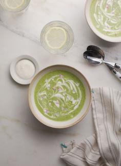 Green Gazpacho Healthy Vegetarian Food : #vegetarian #healthy #food #foodporn #soup #lunch