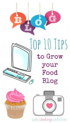 
                    
                        Here are my top 10 (successful!) tips to grow your food blog! From sallysbakingaddic...
                    
                