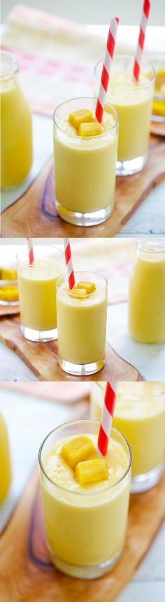 
                    
                        Mango Lassi - a rich, popular Indian smoothie with fresh mango, yogurt and honey. A super easy recipe that is better than restaurant's. | rasamalaysia.com
                    
                