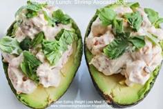 
                    
                        Clean Eating Meal Plan - Weight Loss Meal Plan That's Healthy and Delicious!: Healthy Lunch: Shrimp Avocado Boat
                    
                