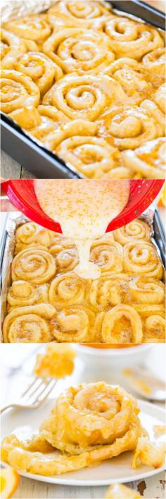 The only way I see myself making this is to use Pillsberry Orange Rolls as the dough. The Best Glazed Orange Sweet Rolls - The softest, lightest, and most irresistible rolls ever! Try them and you'll be a believer, too!