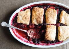 So good - Mixed Berry Cobbler (one of my favorite desserts!)