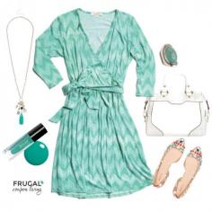 
                    
                        Frugal Fashion Friday Wrap Dress Outfit, we love this wrap dress from Stitch Fix with JULEP Nail Polish, Adorable Flats, and jewelry. Polyvore Ouutfit of the Day.
                    
                