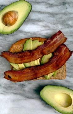 
                    
                        Bacon-avocado toast. Nothing like fat on fat. Fat = flavor!
                    
                