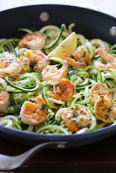 
                    
                        Shrimp Scampi #Zoodles for Two #lowcarb #glutenfree #weightwatchers 4 pp #paleo #20minutes #onepot
                    
                