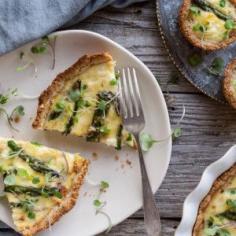 
                    
                        Spring Vegetable Quiche with Cashew Herb Crust
                    
                