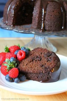 Love and Confections: Chocolate Avocado Bundt Cake #BundtBakers