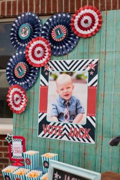 
                    
                        Red, White, and Blue Patriotic First Birthday Party!
                    
                