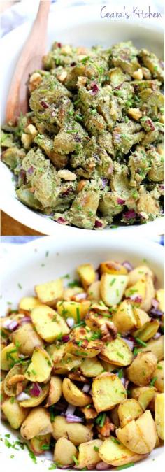 
                    
                        Roasted Potato Pesto Salad (Healthy Vegan Gluten Free)
                    
                