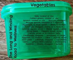 Green Container: Vegetables #21DayFix (1 Cup)