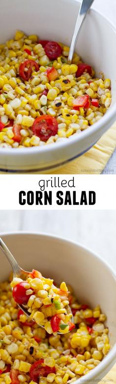 Grilled Corn Salad #salad #corn #grilling