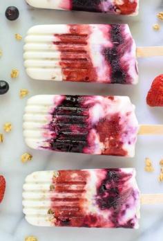 
                    
                        Berry Parfait Yogurt Popsicles
                    
                