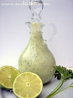 Cilantro Lime Vinaigrette - amazing with grilled fish tacos! Love this recipe from Our Best Bites