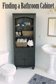 Finding a Bathroom Cabinet - * THE COUNTRY CHIC COTTAGE (DIY, Home Decor, Crafts, Farmhouse)