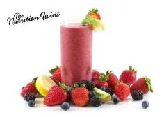 Cinnamon Fruit “Milkshake” | All The Taste without The Fat  Calories | Only 179 Calories | Smoothie Twist Packs Fiber  Protein  100% Vitamin A Needs too | For MORE RECIPES please SIGN UP for our FREE NEWSLETTER NutritionTwins.com