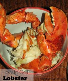 Want to try grilling lobster? I'm sharing with you today the easy way to grill lobster. The meat is perfectly cooked and really tender. It's my favourite way of cooking lobster. Easy, quick, no mess in the kitchen, and no big pot to clean. It's totally worth the try.