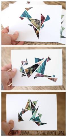 
                    
                        geometric greeting cards made from old magazines!
                    
                