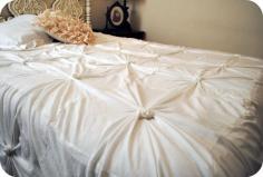 DIY knotted quilt duvet