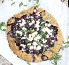 
                    
                        Blueberry, Basil and Goat Cheese Galette
                    
                
