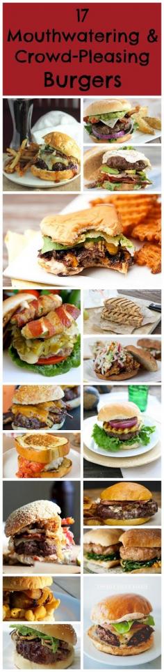 
                    
                        17 Mouthwatering and crowd-pleasing burgers from thefieryredhead.com #burgers #grill #summer
                    
                