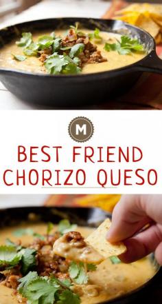 Party Appetizer Ideas | Chorizo Queso: This recipe makes enough for two, you and your best friend. That's the only person you'll want to share it with. Actually, you may not want to share it. I won't tell.