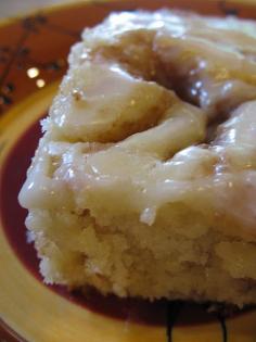 This will be our Christmas breakfast! Cinnamon Roll Cake- this was a HUGE hit with my family! it's super moist, literally melts in your mouth! Great for Christmas morning!