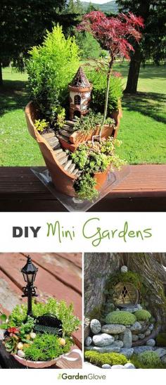 DIY Mini Gardens • Ideas & Tutorials!  These have become very popular and fun for kids and seniors too!  #fairygarden #homeimprovement #decorideas #realestatematchmaker #LArealestate #ideasforthehome #paulatkinsremax