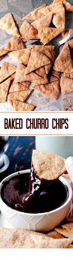 
                    
                        Easy Baked Churro Chips AKA Cinnamon Chips magically transformed from flour tortilla to MEGA YUM that you won't be able to stop munching! #cinnamonchips #chips #baked #bakedchips #churros
                    
                