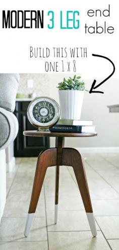
                    
                        How to build a modern 3-leg table from one 1x8 board! #oneboardchallenge
                    
                