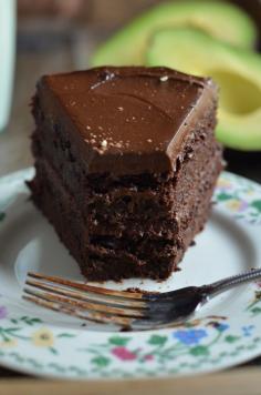 Fudgy Chocolate Beet Cake with Chocolate Avacado frosting