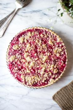 Flourishing Foodie: Raspberry Rhubarb Tart